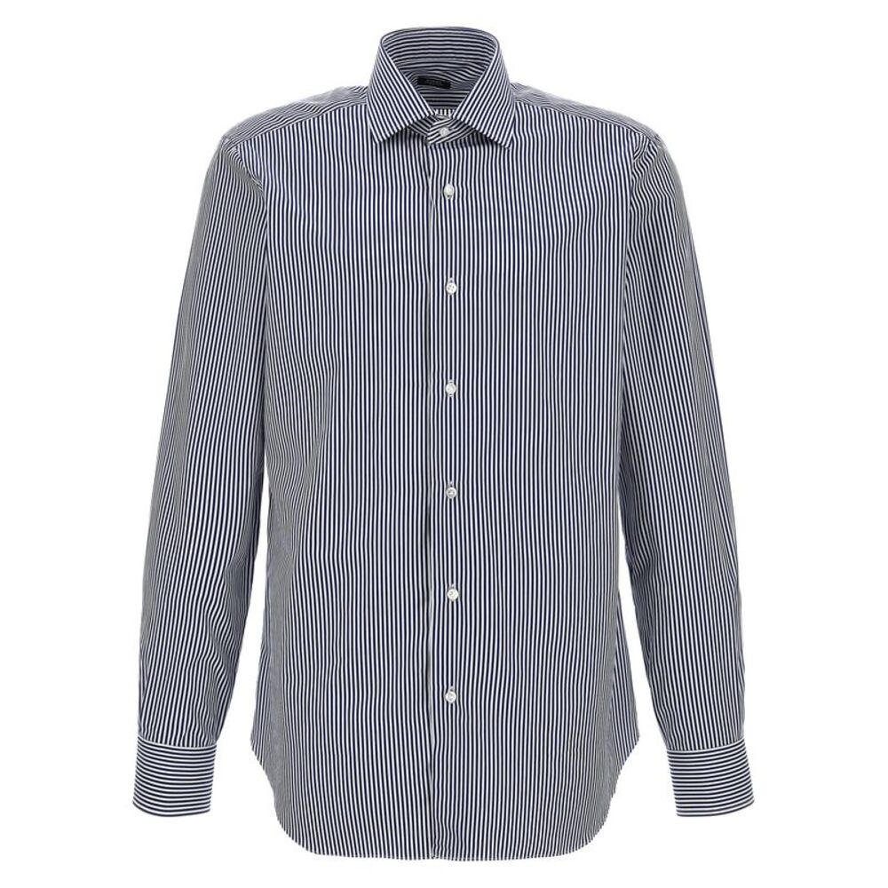 Barba Men Striped Shirt